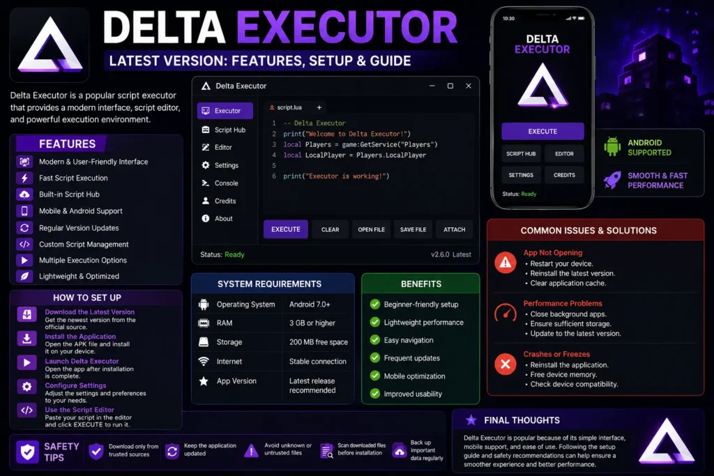 Delta Executor Latest Version Features, Setup & Guide